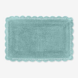 BrylaneHome Rectangular Crochet Bath Mat - 1 of 2