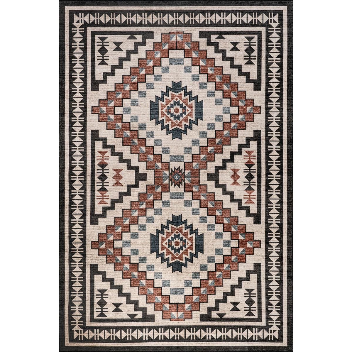 Nuloom Calli SplashGuard Southwestern Machine Washable Area Rug
