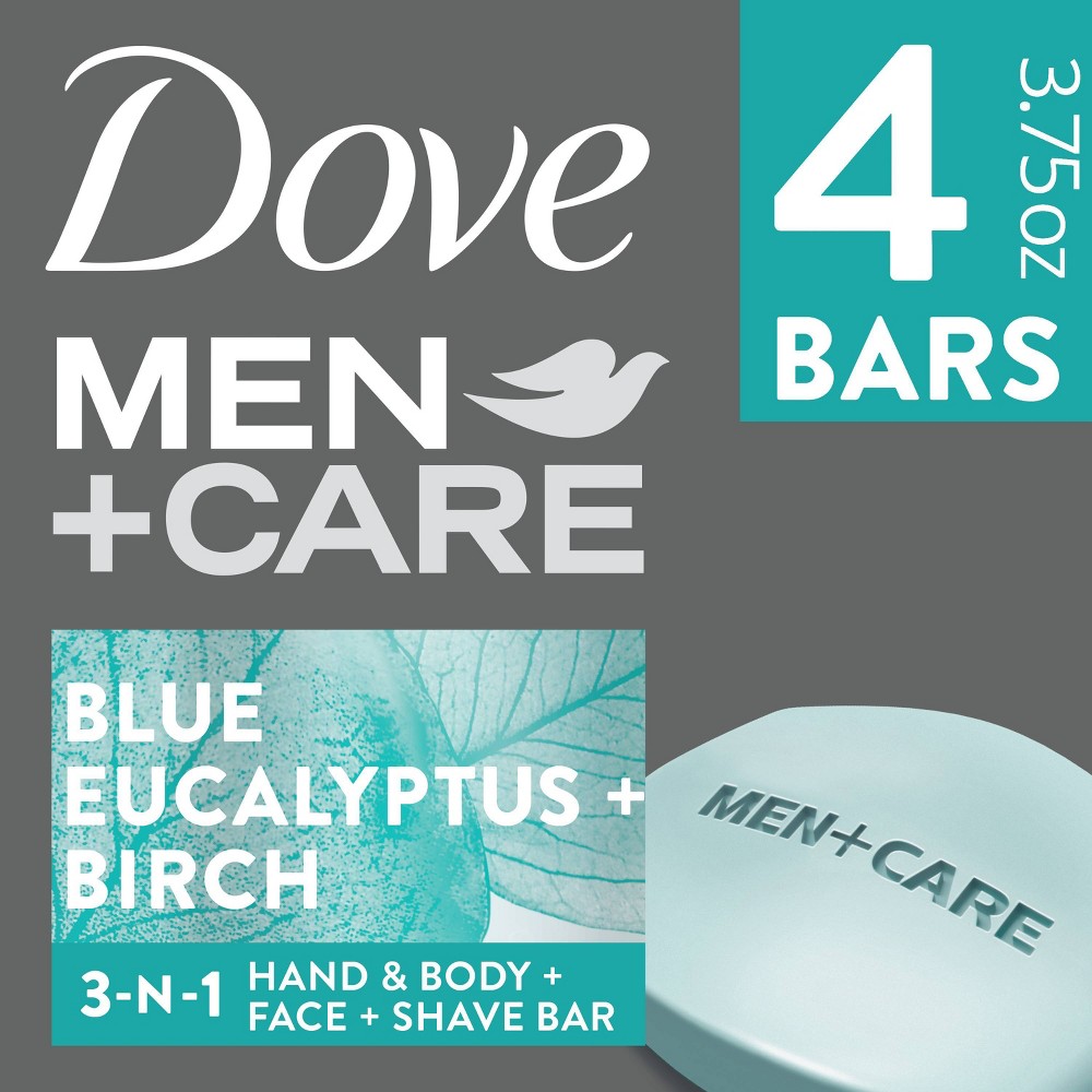 UPC 011111034068 product image for Dove Men+Care Blue Eucalyptus + Birch Relaxing Hand & Body + Face + Shave Bar So | upcitemdb.com