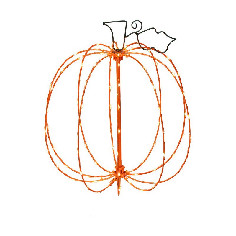 10In Spooky Town 3D Wire Décor Orange Lights Ac/tiny Lites On/off Pumpkin, 1 of 3