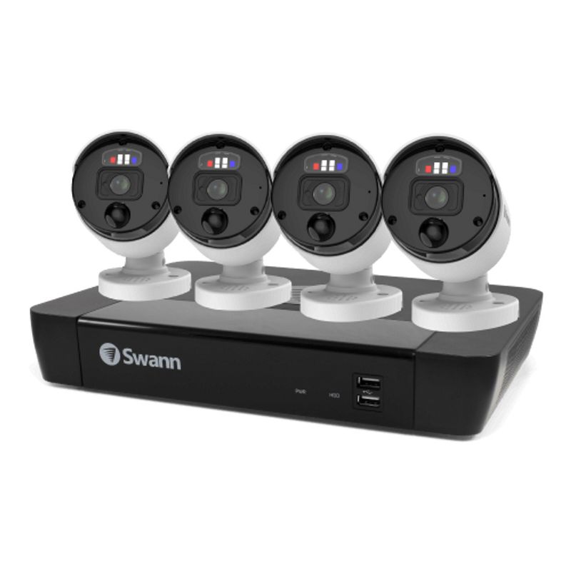 Swann NVR Security System, Round Professional Bullet Cameras, 88980 Hub, Black, 5 of 11
