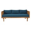 Wood Daybed, Slat Panel Seating Sofa, 3 Seater Wooden Sofa Bed For Bedroom Living Room, Wood Platform Bed Frame - 4 of 4
