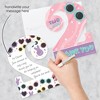 Big Dot of Happiness Two Cool - Girl - Shaped Thank You Cards - Pastel 2nd Birthday Party Thank You Note Cards with Envelopes - Set of 12 - 2 of 4