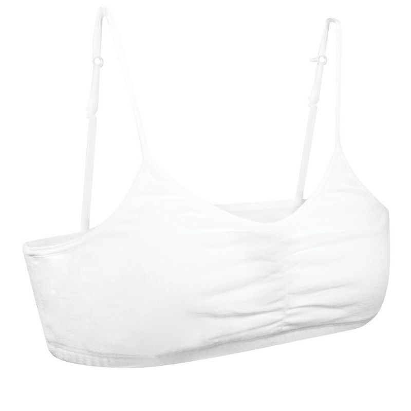 Fruit of the Loom Girls' Bralette with Removable Pads 2-Pack, 2 of 3