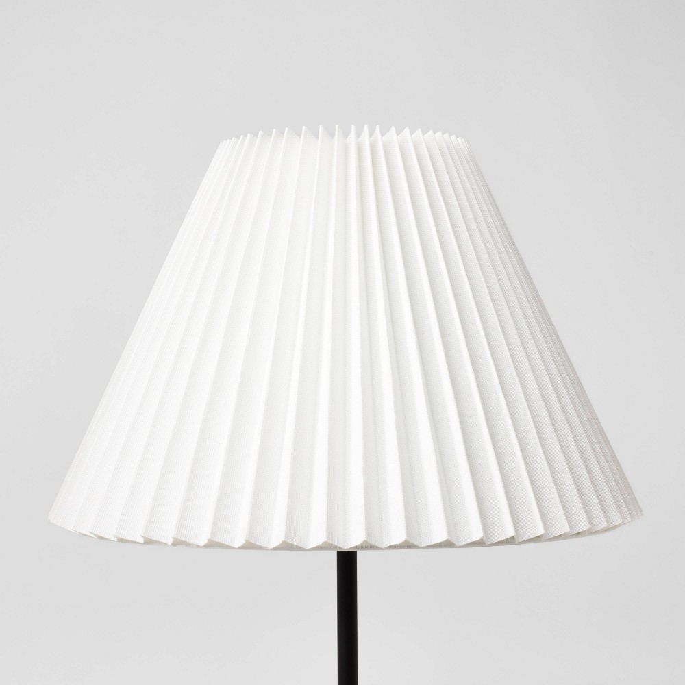 Tapered Lamp Shade with Knife Pleat White - Threshold&trade; designed with Studio McGee