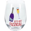 Pavilion Gift Company - Fizzical - 18 oz Stemless Wine Glass - Drinkware - 4 of 4