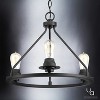 Urban Ambiance Luxury Luxe Industrial Ceiling Fixture,  15"H x 19-7/8"W,  Charcoal Finish, UHP2241 - 3 of 4