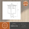 VAXCEL Mission 1L Bronze Outdoor Rectangle Post Light Honey Glass - 2 of 4