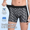 CARER 2PK Incontinence Underwear for Men Washable Leakproof Mens Incontinence Boxer Briefs for Bladder Leakage 80ml Absorbency Reusable - 3 of 4