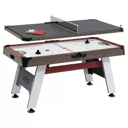 Hall of Games 66" Air Powered Hockey with Table Tennis Top