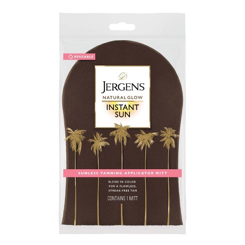 Jergens Natural Glow Instant Sun Application Mitt For Self Tanners, Streak-Free Sunless Tanning Glove - image 1 of 4