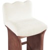 Meridian Furniture,Shaw Chenille Fabric Upholstered Counter Stool - 4 of 4
