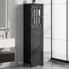 Tall Bathroom Cabinet, Bathroom Storage Cabinets With Drawer And Doors And Adjustable Shelf-Cuddlewood - 3 of 4