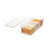 iDESIGN Crisp Plastic Refrigerator & Pantry Large Divided Modular Stacking Bin: Kitchen Cabinet Organizer, 15"x6"x4" - 2 of 4