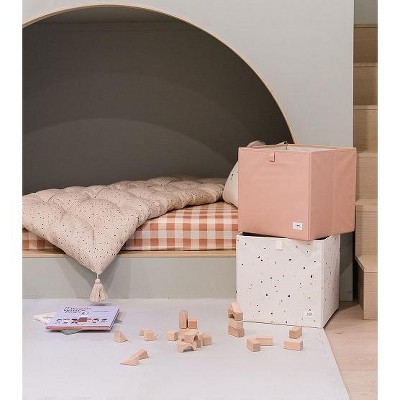Clay Recycled Fabric Collapsible Storage Cube for Kids
