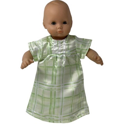 Doll Clothes Superstore Light Green Nightgown Compatible With 15-16 Inch Baby And Cabbage Patch Kid Dolls