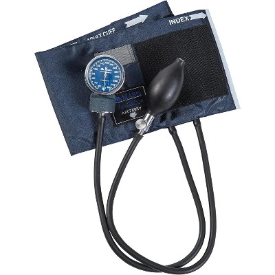 SIGNATURE ANEROID SPHYG W/ NYLON CUFF BLUE ADULT