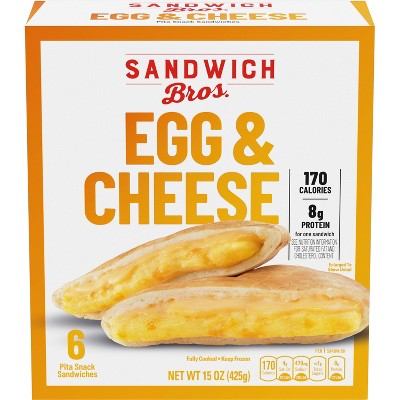 Sandwich Brothers Of Wisconsin Frozen Egg & Cheese Sandwich - 15oz/6ct ...