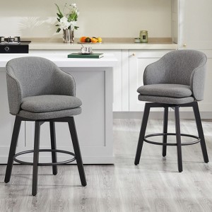 Spruce&Spring Modern Swivel Counter Height Bar Stools with Arm - 1 of 4