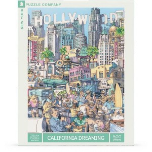 New York Puzzle Company California Dreaming 500 Piece Puzzle - 1 of 4