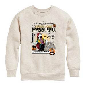 Boys' - Disney - The Nightmare Before Christmas Graphic Long Sleeve Fleece Sweatshirt - 1 of 4