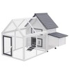 LOVMOR 65" Chicken Coop Wooden with Detachable Run - 3 of 4