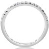 Pompeii3 1/5ct Pave Diamond Wedding Ring Stackable Anniversary Band 14k White Gold - 2 of 4