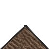 2'x3' Solid Diamond Doormat Brown/Black - HomeTrax: Indoor Outdoor Utility Floor Mat, Low Pile, Rectangle, Rubber Backing - 3 of 4
