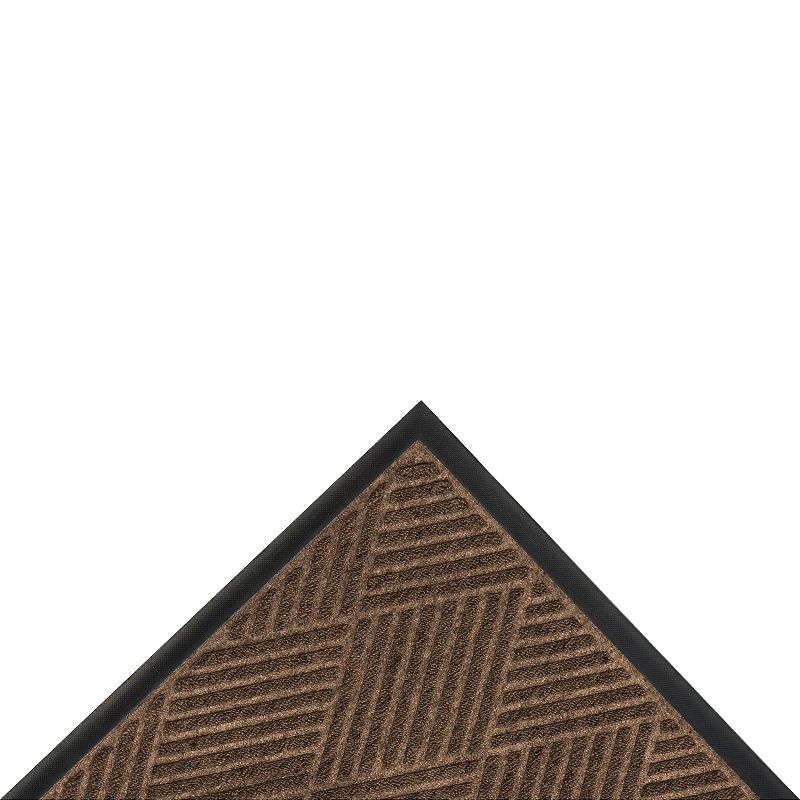2&#39;x3&#39; Solid Diamond Doormat Brown/Black - HomeTrax, 3 of 6
