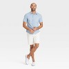 Men's Short Sleeve Poplin Shirt - Goodfellow & Co™ Aqua Blue - 3 of 3