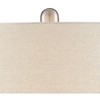 360 Lighting Kate Modern Coastal Table Lamp with Round Riser 25 3/4" High Blue Ceramic Oatmeal Fabric Drum Shade for Bedroom Living Room Bedside Kids - 2 of 4