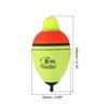 Unique Bargains EVA Green Red LED Lighted Fishing Slip Bobbers for Night Fishing 3 Pcs - 2 of 4