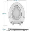 Toilet Seats Elongated,Extra Long Toilet Seat,Built-In Potty Training Seat for Toddlers, Easy Installation & Release with Hardware - 2 of 4