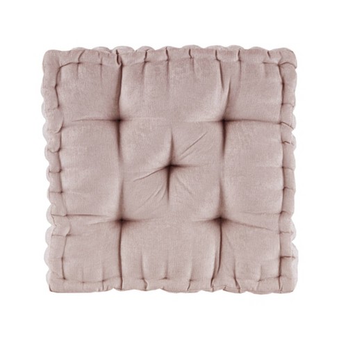 20x20 Oversize Diah Poly Chenille Square Floor Pillow Blush - Intelligent  Design