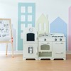 Teamson Kids Little Chef Fairfield Retro Modular Play Kitchen with Interactive Refrigerator, Sink and Stove with Accessories, Off-White/Chrome - 3 of 4
