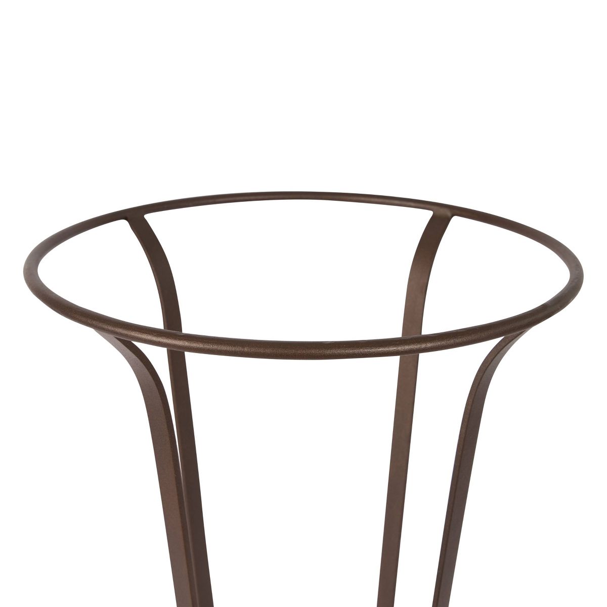 Tulip Iron Plant Stand Roman Bronze - Achla Designs: Freestanding Metal Planter Holder, Indoor/Outdoor Use, 28" Tall - thumbnail 3