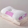 FONTOI 1 Pack Bed Pillow with Removable Cover, All-Season Comfort, Perfect for Home, Hotel, Bed, White&Pink, 5.5"*5.5"*17" - 2 of 4