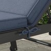 Resenkos Patio Chair Cushions, Outdoor Chair Pads,2 Patio Chaise Lounge Chair Cushions with Backrests, Replacement Patio Cushions, - 4 of 4