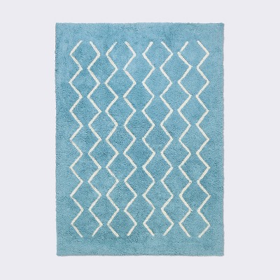 4'x6' Area Rug - Zig Zag/Blue - Cloud Island™