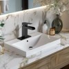 Cobbe Single Handle Bathroom Sink Faucet for Vanity Single-Hole with Pop-Up Drain Bathroom Faucet Matte Black - 2 of 4