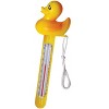 Swim Central 8.5" Yellow Duck Floating Swimming Pool Thermometer with Cord - 2 of 2