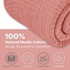 Muslin Cotton Blanket for Adults, Extra Large By Comfy Cubs - 3 of 4