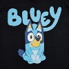 Seven Times Six Bluey T-Shirt Adult Men's Dog Sitting Criss Cross Applesauce Graphic Tee Black - 2 of 4