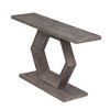 JUJABU Modern Entryway Table with a Unique Hollow Hexagon Leg Design and a Premium Fir Veneer Finish for Sophistication - 2 of 4