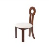 Accent Chairs Set Of 2,Accent Chairs Modern,Dining Chairs Wood,Sheep Plush Dining Chair,Furniture Indoor-Maison Boucle - 4 of 4
