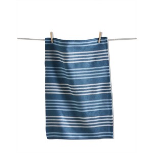 TAG Basket Weave Stripe Dishtowel Turquoise - 1 of 1