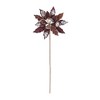 Melrose Glittered Poinsettia Stem (Set of 2) - 2 of 3