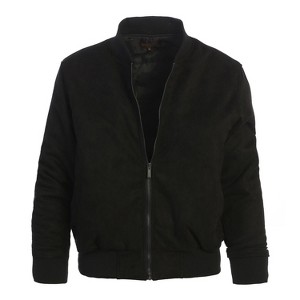 Gioberti Men's Faux Suede Bomber Jacket with Warm Light Inner Padding - 1 of 4