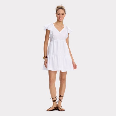 Women's Tiered Ruffle Short Sleeve Mini A-Line Dress - Universal Thread™