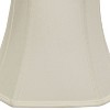 Vynxaria Lampshades: White Cut Corner Square Bell Shade 10"x18"x14" with Washer Fitter - 3 of 4